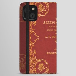 Vintage Sleeping Beauty Book Cover, Fairy Tale iPhone Wallet Case