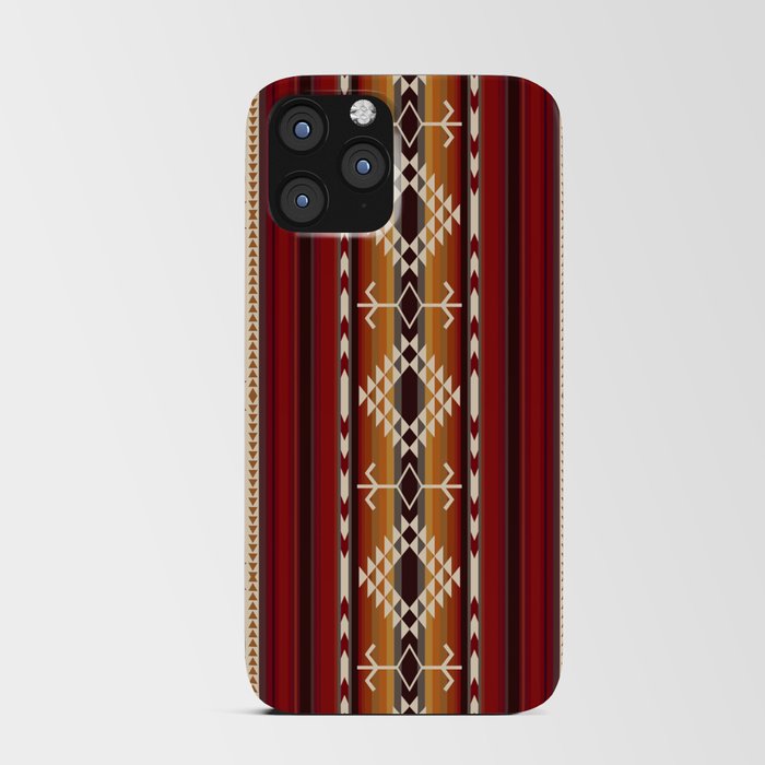 Amber Fire Native American Tribal Pattern iPhone Card Case