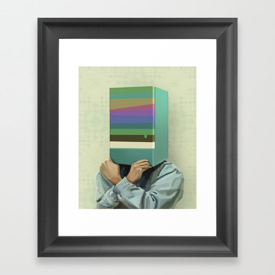 Hiding Framed Art Print