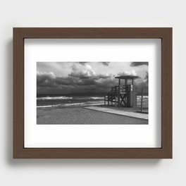 Beach after storm III Recessed Framed Print