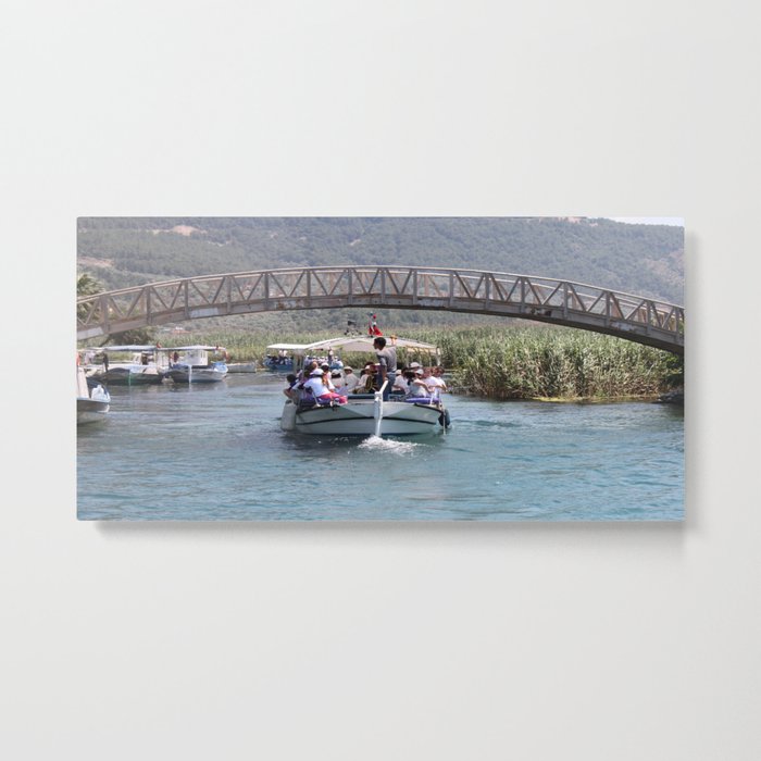 Boat Tour Along the Azmak Akyaka Turkey Metal Print