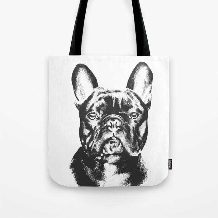 Droll French Bulldog Black And White Art