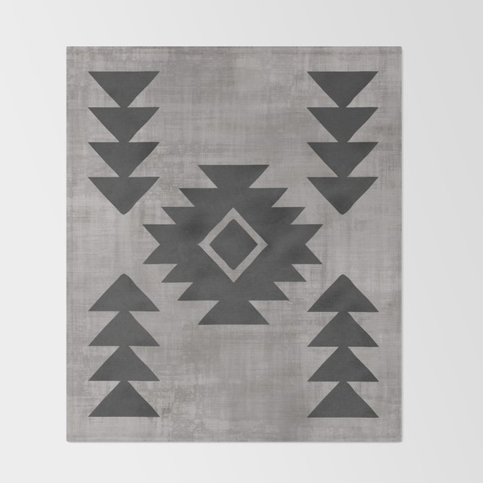 Mix #75, Tribal Throw Blanket by Ornaartzi