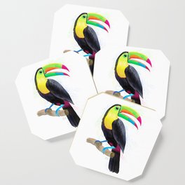Watercolor Toucan Bird Coaster