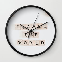 Travel The World Wall Clock