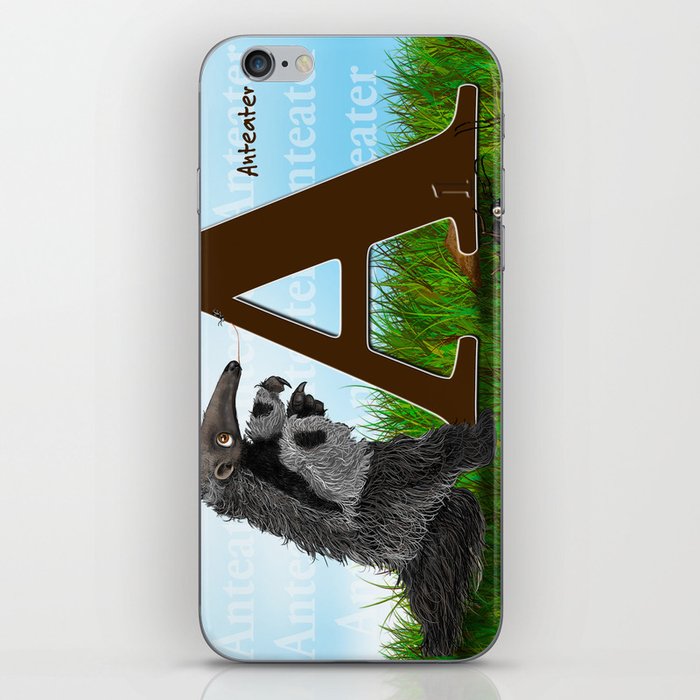 Anteater, A is for Anteater, by Barbara Kilgore iPhone Skin