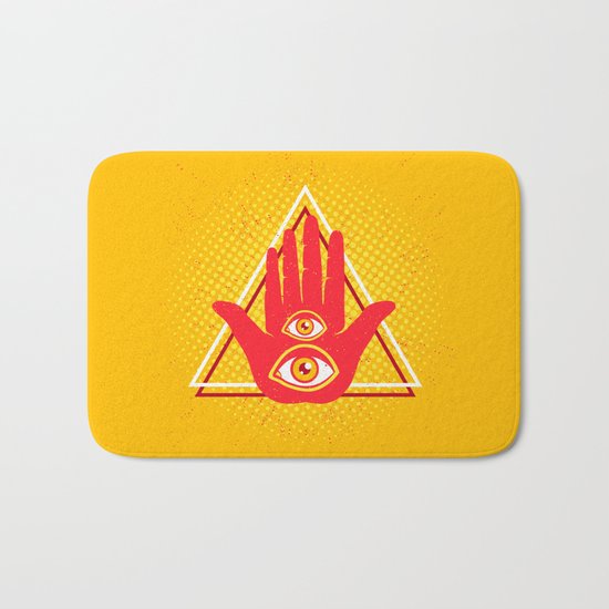 Hand and eye Bath Mat
