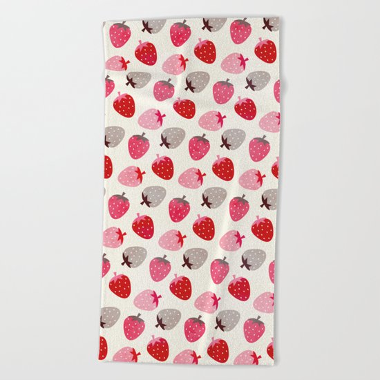 STRAWBERRY FIELDS Beach Towel