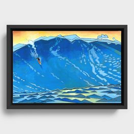 Big Wave Framed Canvas