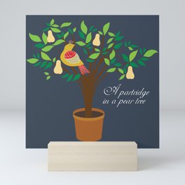 Partridge in the pear tree Mini Art Print