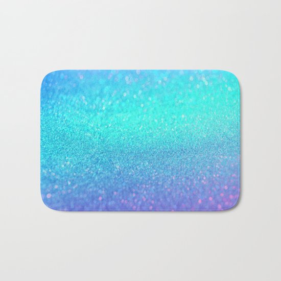 purple blue glitter Bath Mat