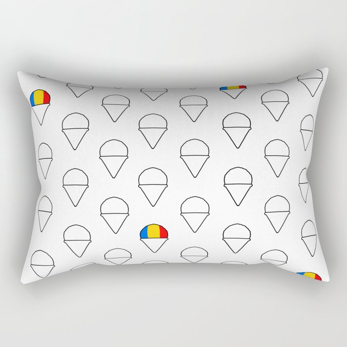 Rainbow shaved ice Rectangular Pillow