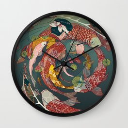 Ukiyo-e tale: The creative circle Wall Clock