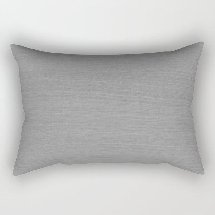 Soft Light Grey Brushstroke Texture Rectangular Pillow
