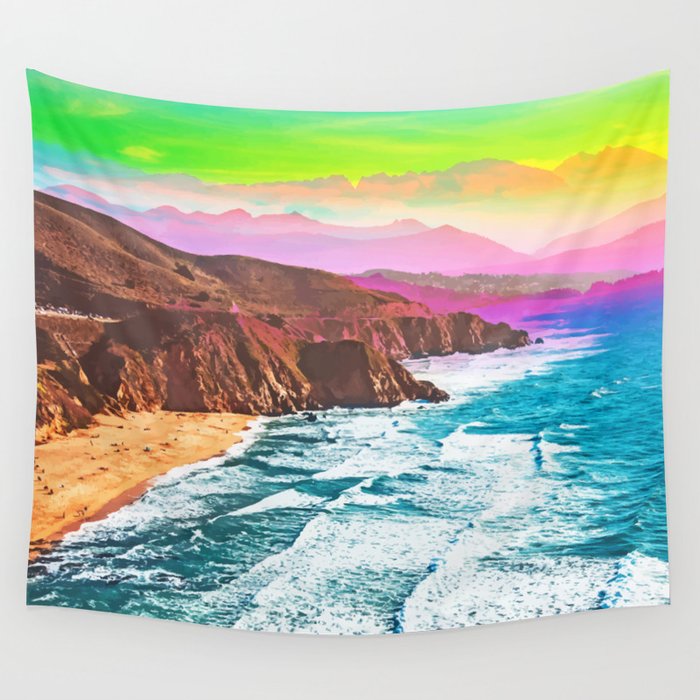 Colorama #graphicart #nature Wall Tapestry