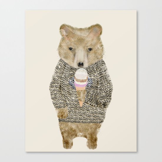 sundae bear Canvas Print