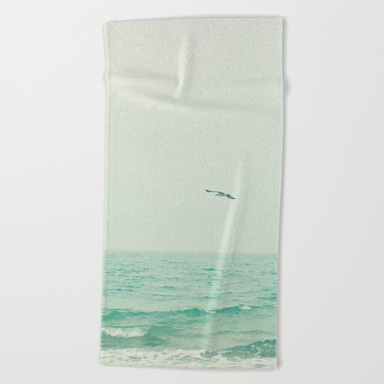 Lone Bird Beach Towel