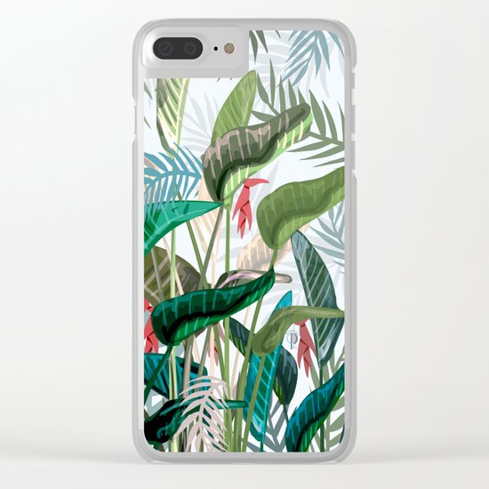 Exotic garden Clear iPhone Case
