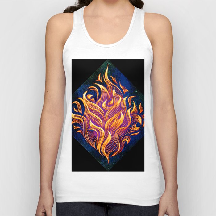 "Inflamed" (on Black) - By Brooke Duckart Tank Top