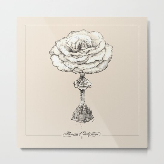 Blossoms of Civilizations Metal Print