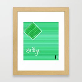 Zellij Framed Art Print