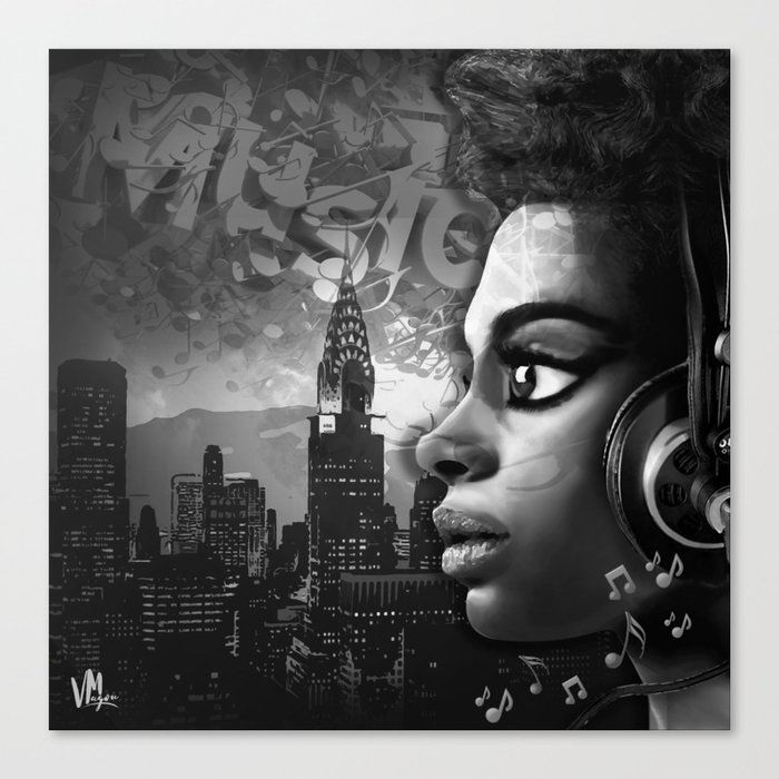Music Girl NY Canvas Print