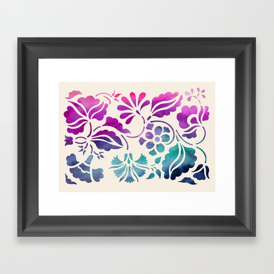 Vintage Floral Framed Art Print