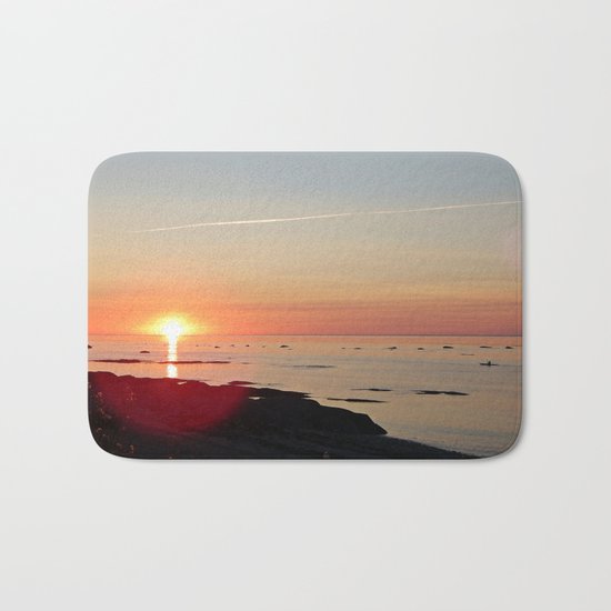 Kayak and the Sunset Bath Mat