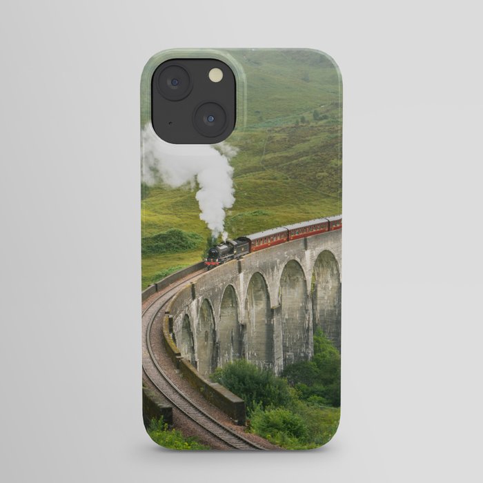 Hogwart Express steam engine in the scottish highlands iPhone Case