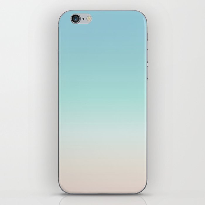Beach Gradient Turquoise Sand | Simple Coastal iPhone Skin