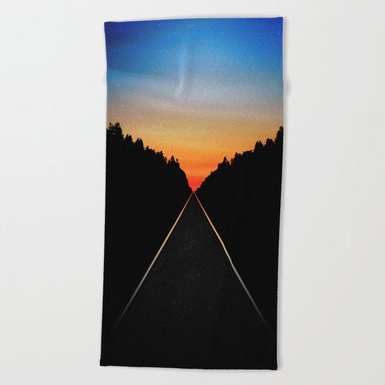 Keep Walking Don't Stop Beach Towel