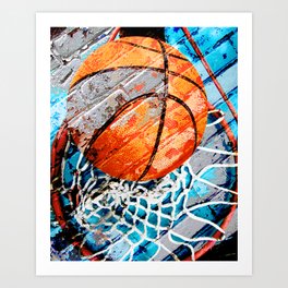 Basketball Hoop Art Prints For Any Decor Style Society6