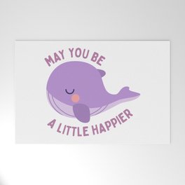 BTS Tinytan whale may you be a little happier Welcome Mat
