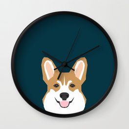 Teagan - Corgi Welsh Corgi gift phone case design for pet lovers and dog people Wall Clock