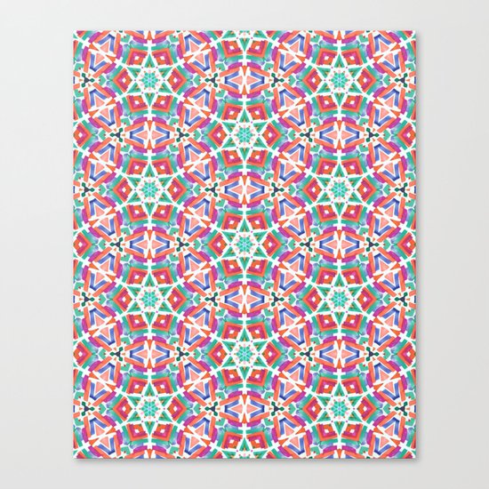 Watercolor Boho Dash 1 Canvas Print