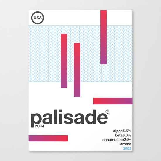palisade single hop Canvas Print