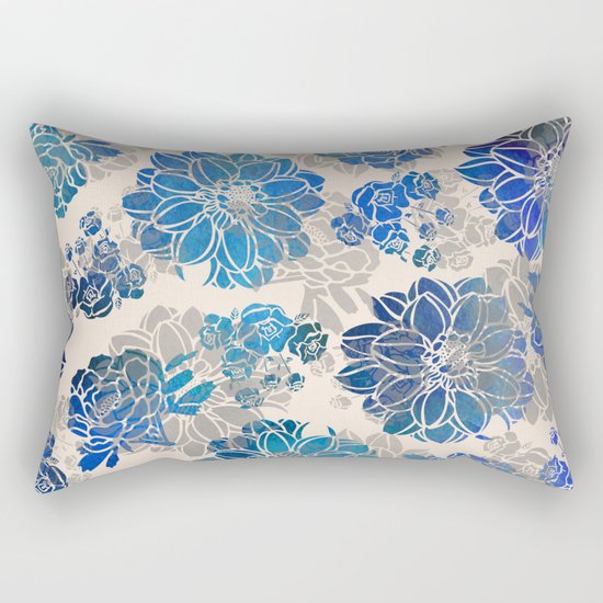Flower Pattern Design #2 Rectangular Pillow