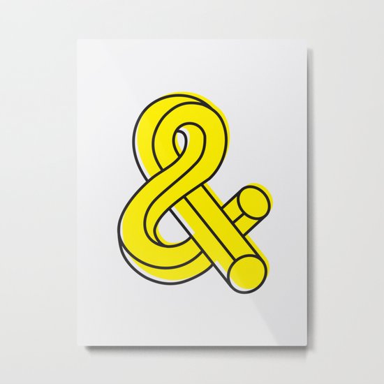 Ampersand Metal Print