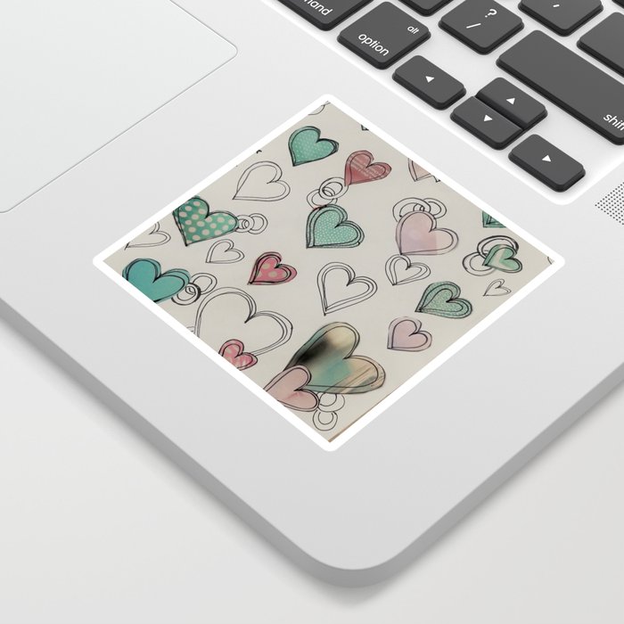 heart collage Sticker