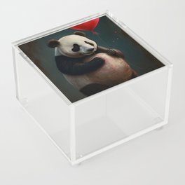Panda - Be My Valentine - Animals In Love Artwork Acrylic Box