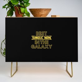 Best Single Mom In The Galaxy - Cute Family Gift Idea For Single Mom Credenza