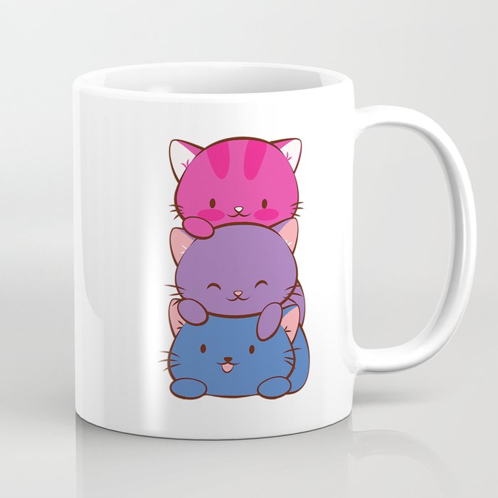 Bisexual Pride Kawaii Cats  Coffee Mug