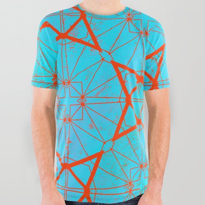 Sacred Star Pattern All Over Graphic Tee