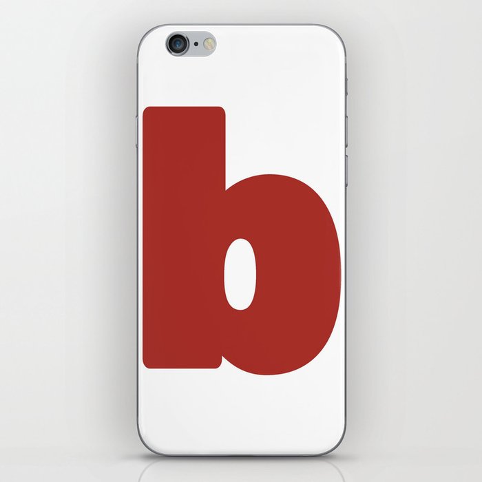 b (Maroon & White Letter) iPhone Skin