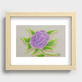 Purple Rose Recessed Framed Print