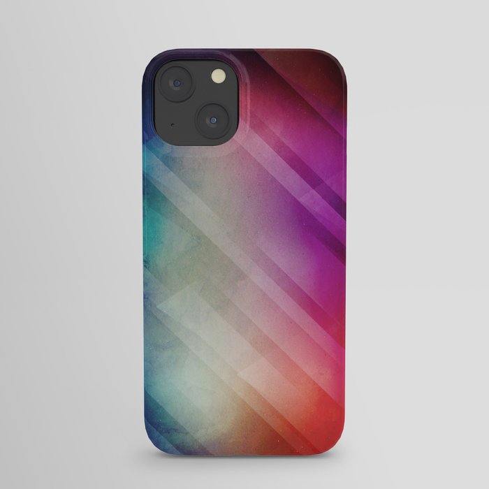 Vivid - Colorful Geometric Mountains Texture Pattern iPhone Case