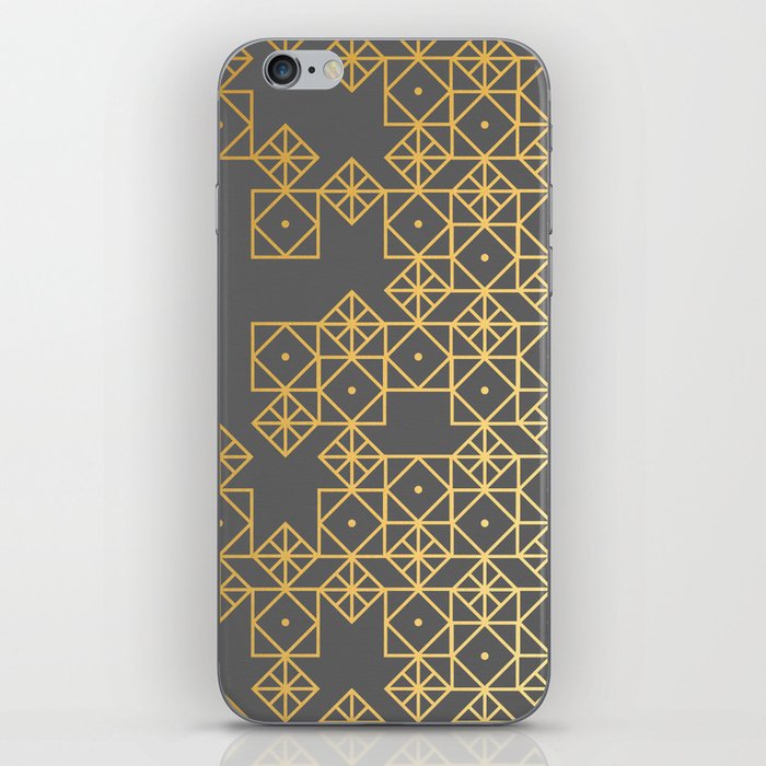 Geometric Gold iPhone Skin