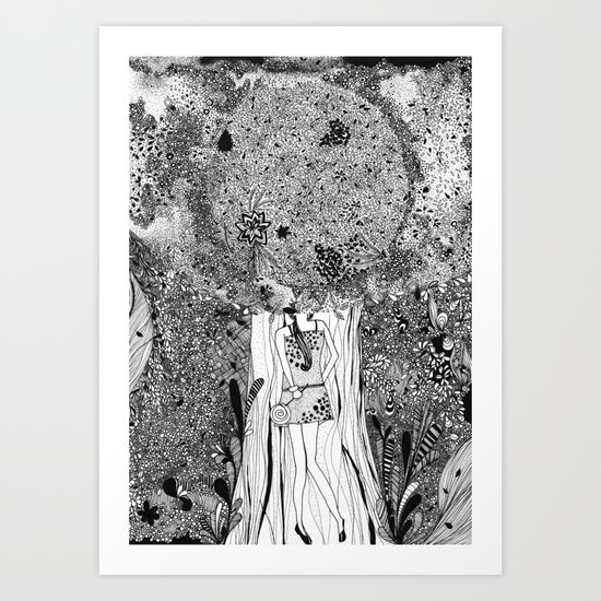 Under The Tree Art Print