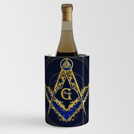 Freemasonry symbol Square and Compasses Wine Chiller