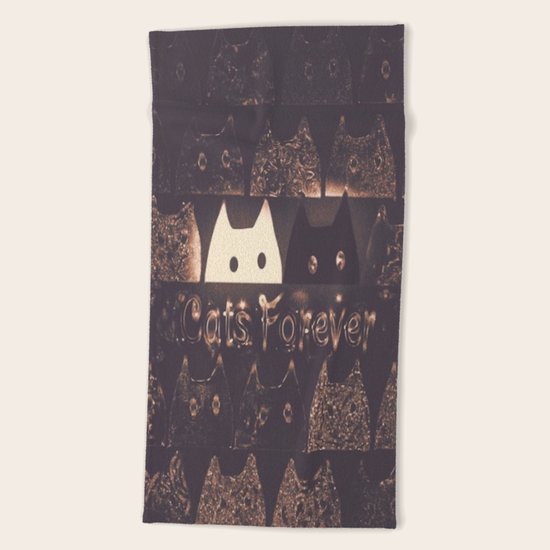cats-225 Beach Towel